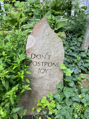 Don’t Postpone Joy pendant