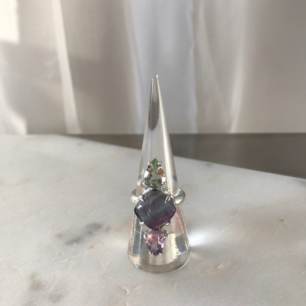 Thomas Ring with Fluorite in Sterling Silver